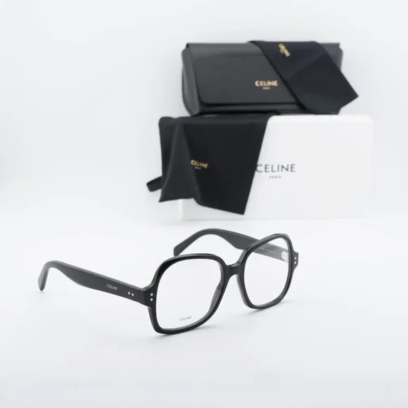 Celine CL50148I 001 Square Eyeglasses 53mm – Shiny Black - Picture 6 of 9